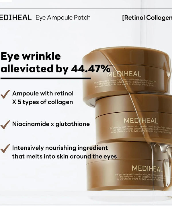 MEDIHEAL Retinol Collagen Eye Ampoule Patch 60pcs
