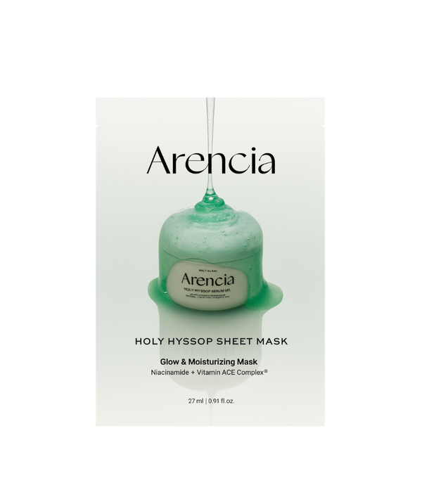 Arencia - Holy Hyssop Sheet Mask Glow& Moisturizing Mask
