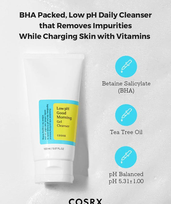 COSRX - Low pH Good Morning Gel Cleanser