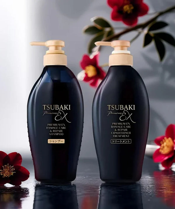 Shisedo TSUBAKI Premium EX Damage Care & Repair Hair Care Set 450 Ml*2
