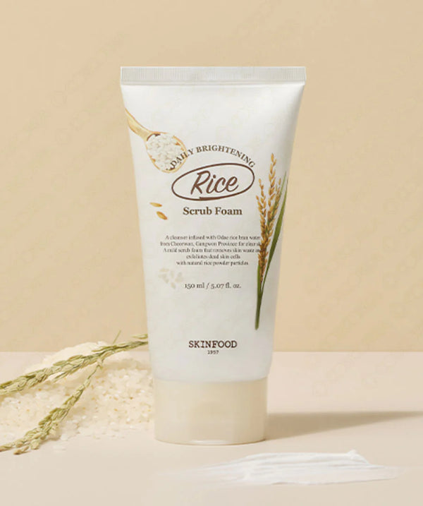 Skinfood - Daily Brightening Rice Scrub Foam