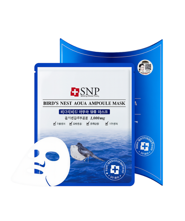 SNP - Bird's Nest Aqua Moisture Ampoule Mask