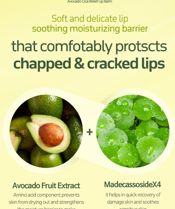 Frudia - Avocado Cica Relief Lip Balm 10mL