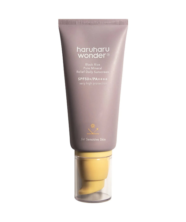 haruharu wonder rice pure mineral relief daily sunscreen SPF50