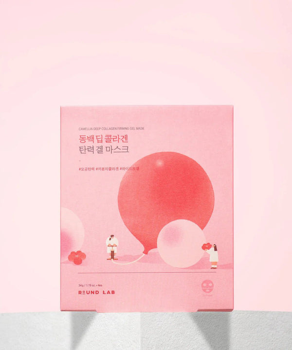 ROUND LAB Camellia Deep Collagen Firming Gel Mask (4pcs)