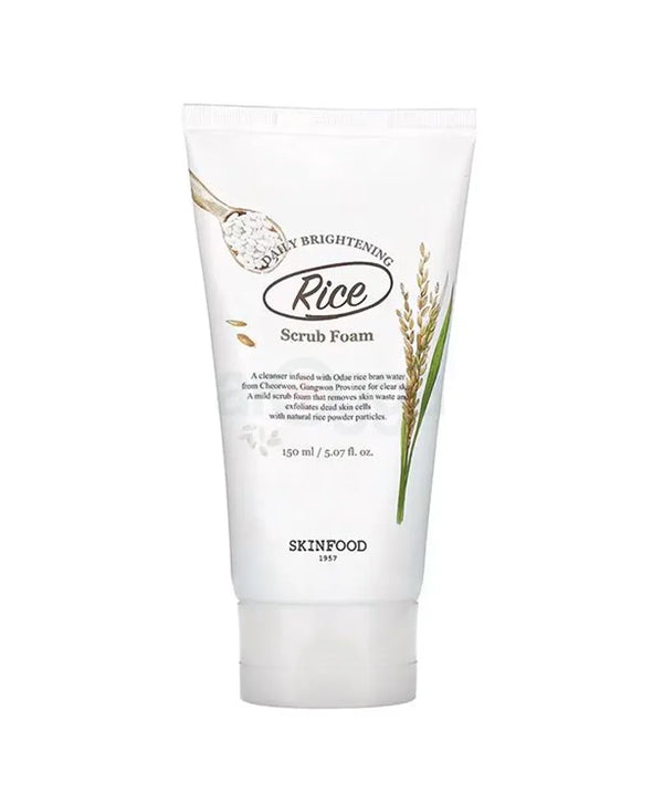 Skinfood - Daily Brightening Rice Scrub Foam